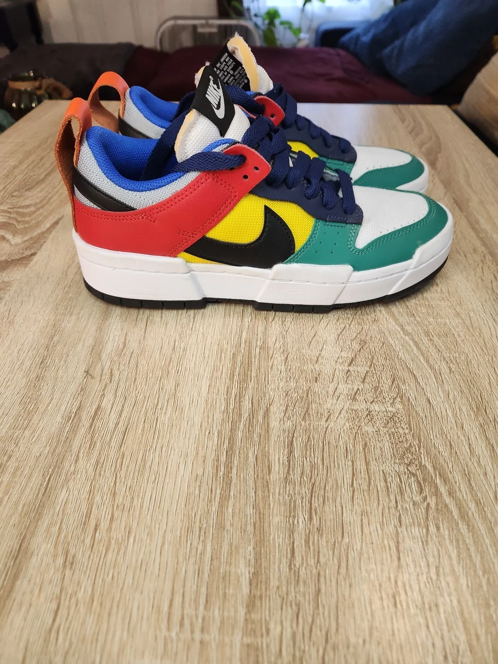 Women's Nike Dunk Low Disrupt in the 'Multi-Color' colorway